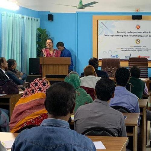 A Series of Training on Implementation Research is Done by icddr,b