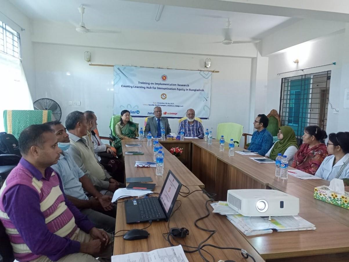 A Step Towards Immunisation Equity: Training Workshop Held in Kawkhali Upazila of Rangamati